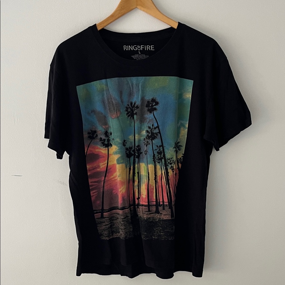 Ring of Fire Multicolor Palm Tree T-Shirt